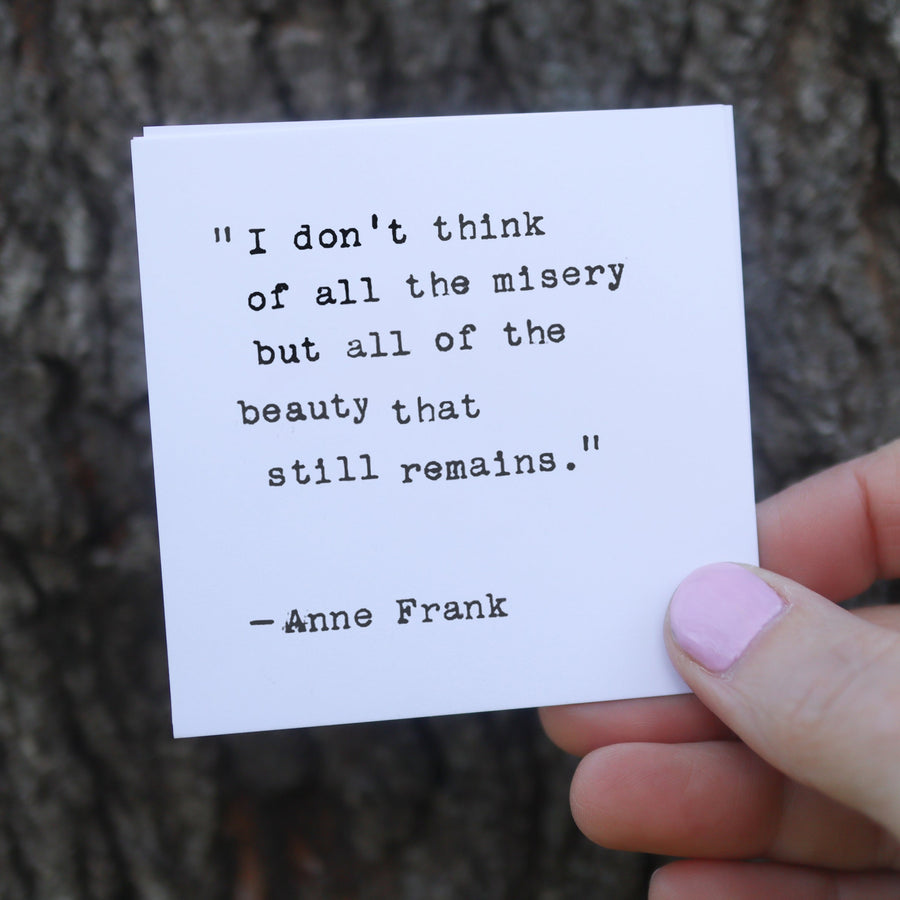 Printed quote and reflection cards from the 365 Imperfect Cards collection.