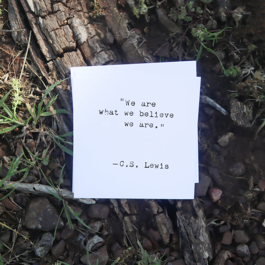 Printed quote and reflection cards from the 365 Imperfect Cards collection.