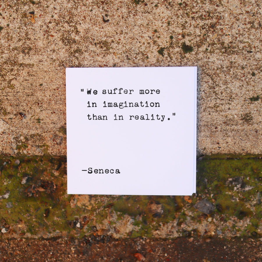 Printed quote and reflection cards from the 365 Imperfect Cards collection.