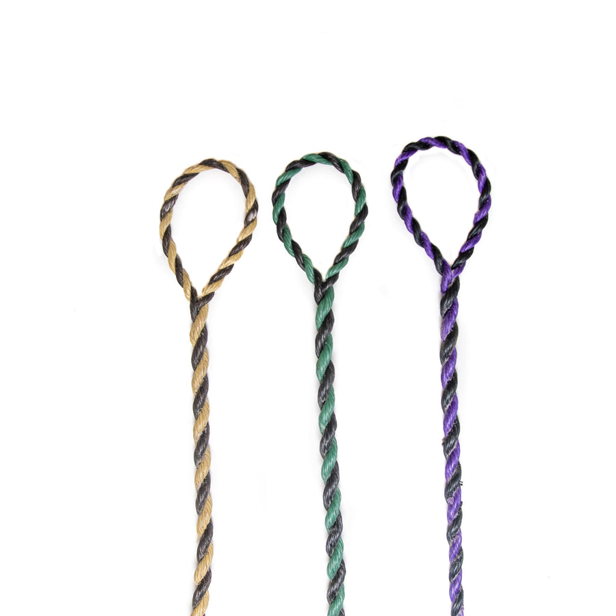 Professional Custom Flemish Twist Bowstring — three example loops