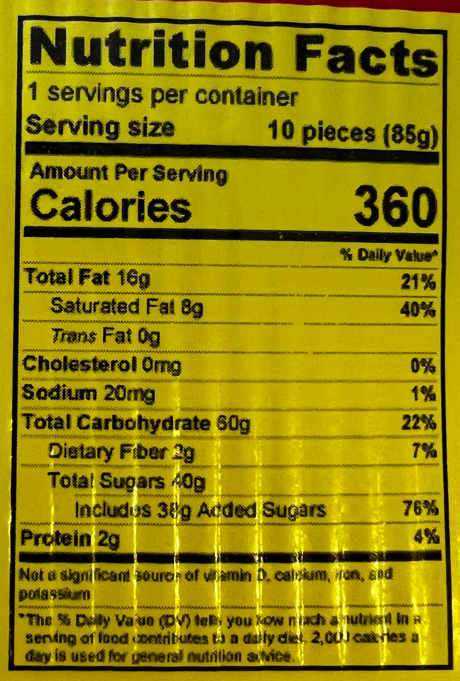 Idaho Spud Bites – Chocolate Marshmallow Candy, 3 oz – nutrition information