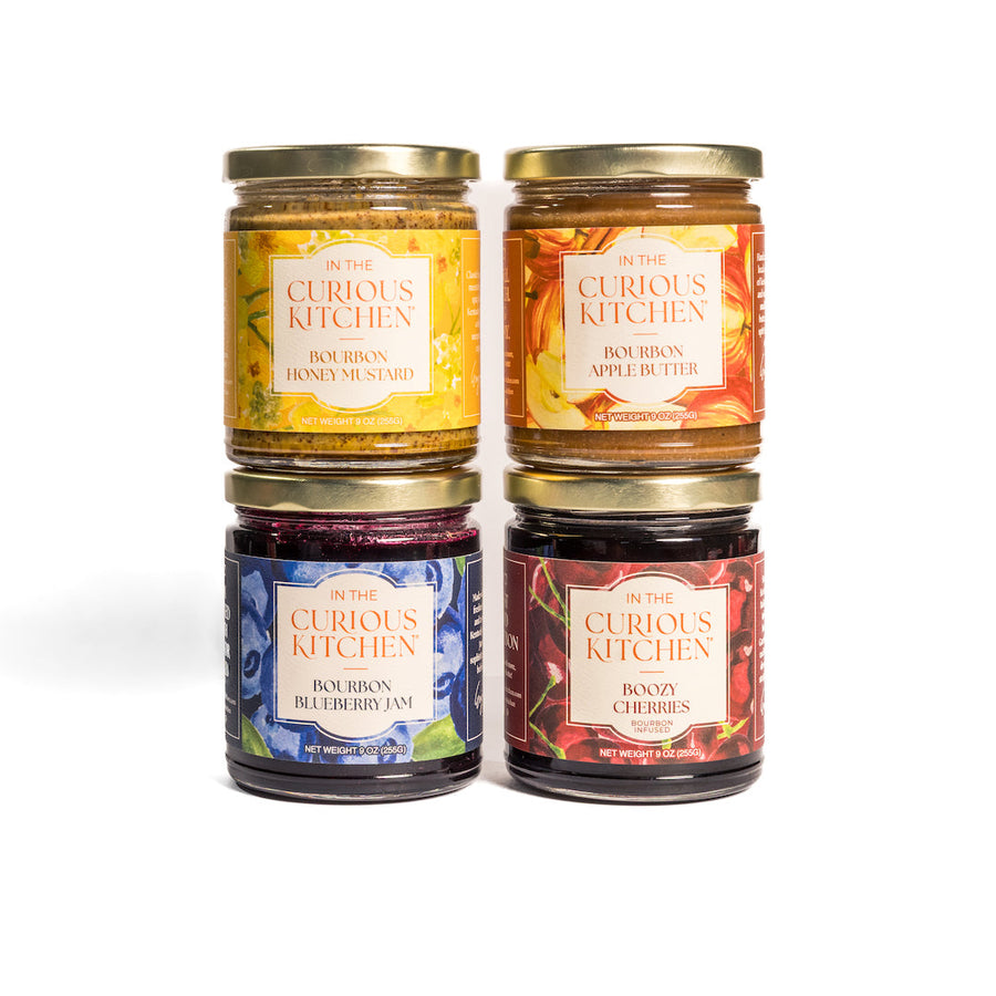 Kentucky Bourbon Food Gift Set – Cherries, Jam & Mustard – product photograph 1