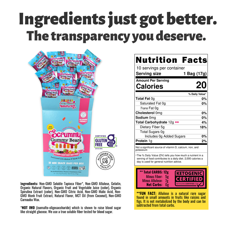 SWITCH® Scrummy Gummy Bears 10-ct Snack Pack of Mini Bags - product image 4