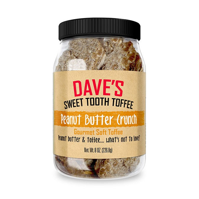 Peanut Butter Crunch Toffee — product and serving view