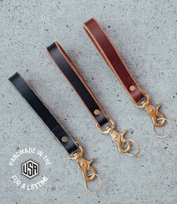 Leather Key Clip Loop - USA Made
