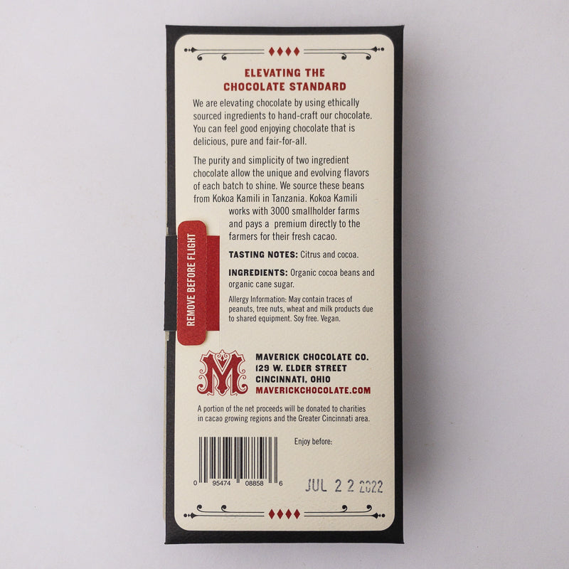 80% Tanzania Dark Chocolate Bar — product image 2 of 4