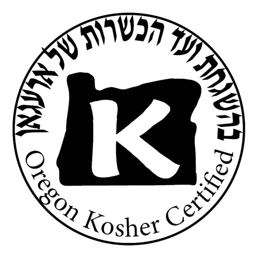 Allulose Plus Granulated Sweetener: Oregon Kosher certification graphic.