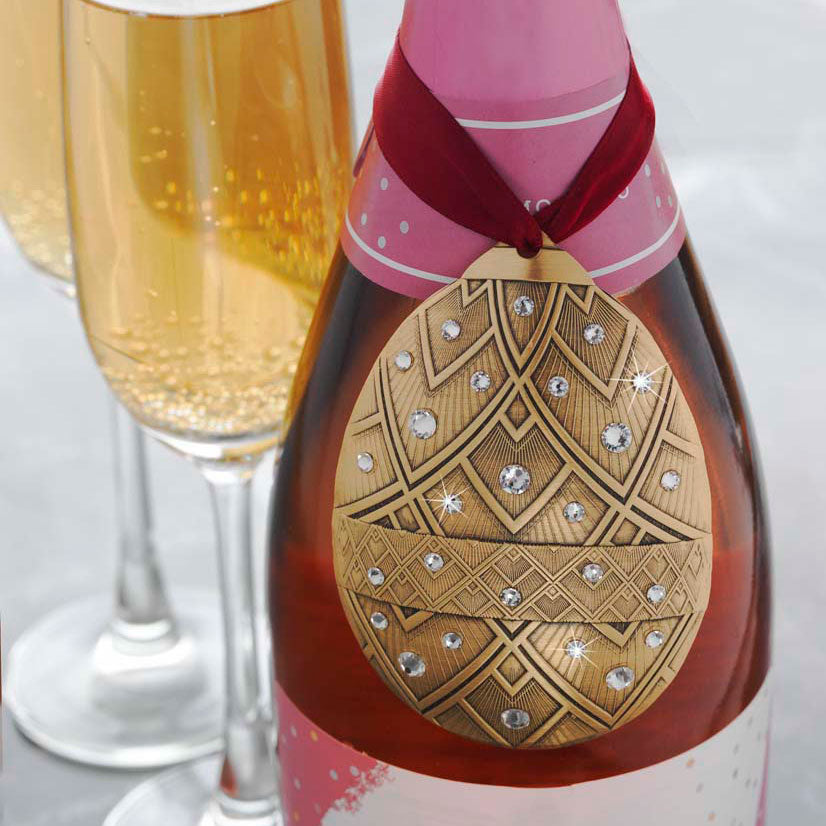 Styled display featuring La Vie Ornament - Let's Celebrate