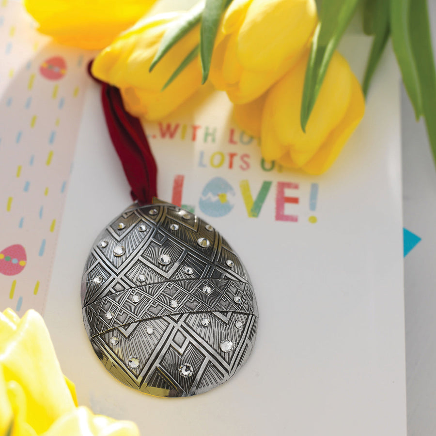 Styled display featuring La Vie Ornament - Let's Celebrate