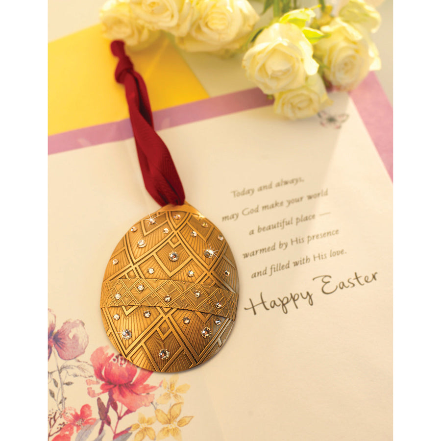 Styled display featuring La Vie Ornament - Let's Celebrate