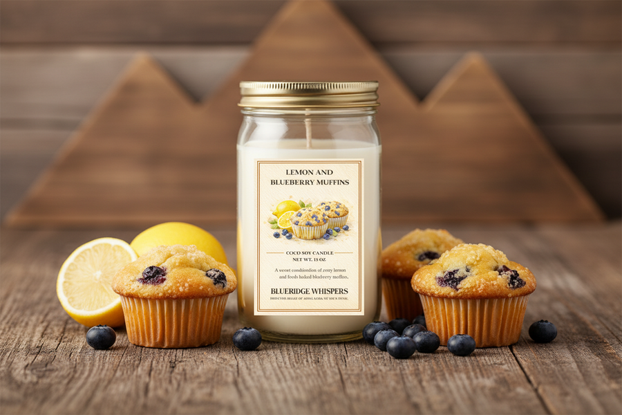Lemon and Blueberry Muffins | Hand-Poured Fruity Bakery Candle