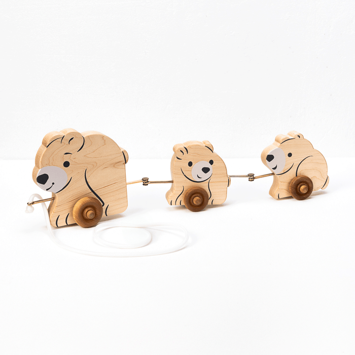 Three Bears Maple Wood Pull Toy