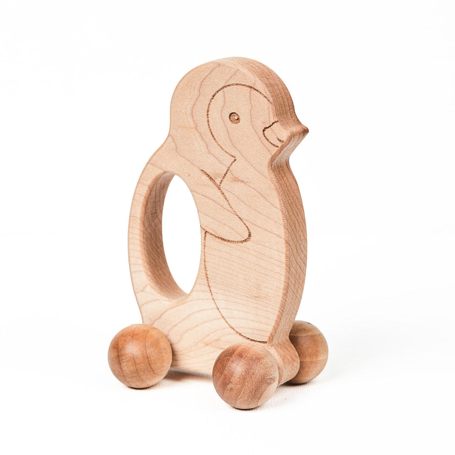 Penguin Wooden Push Toy – Easy Grasp