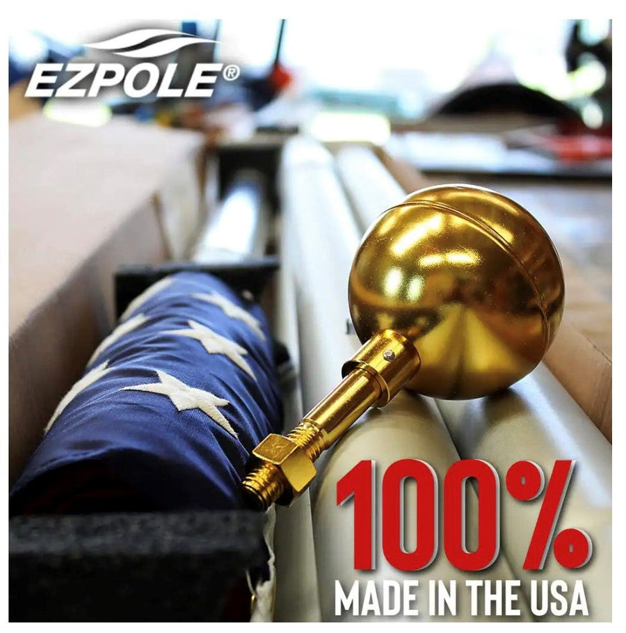 Liberty Telescoping Flagpole Kit — American-made manufacturing label graphic (image 4)