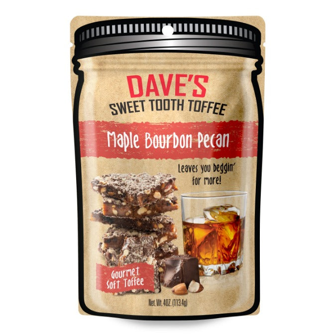 Maple Bourbon Pecan Toffee — front packaging view