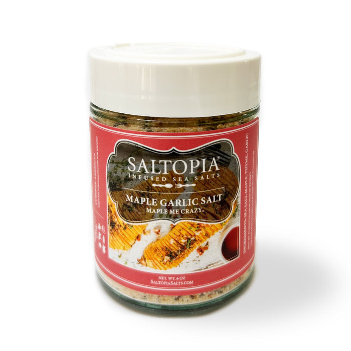 Product photo for Maple Garlic & Thyme infused salt – MAPLE ME CRAZY