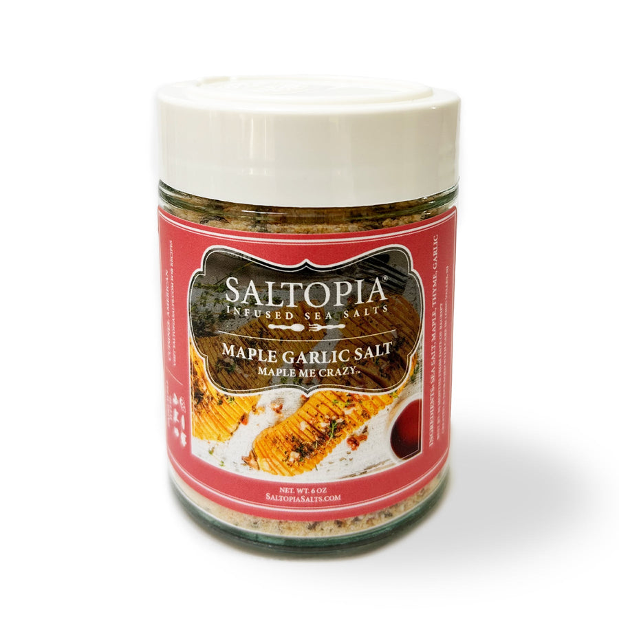 Product photo for Maple Garlic & Thyme infused salt – MAPLE ME CRAZY
