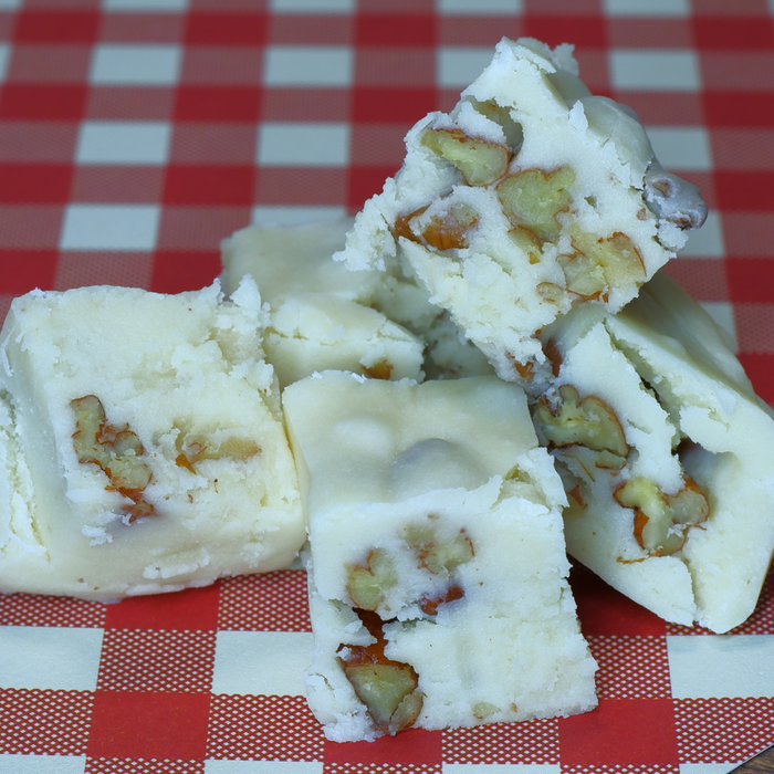 Handmade Maple Pecan Fudge with Real Maple Syrup fudge product photograph from Meems Fudge Shoppe