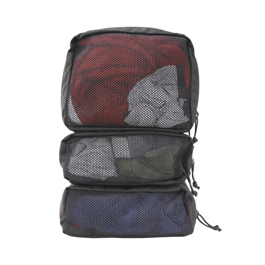 24 Hour Backpack Mesh Pouch Set - 3 Pouches and Panel