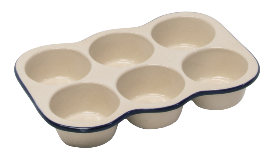 Dominion Stoneware Muffin Pan - 6 Cup