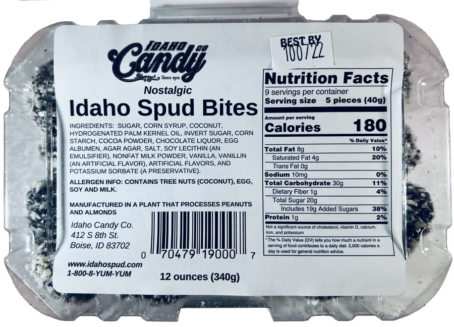Idaho Spud Bites – Chocolate Marshmallow Candy Tub, 12 oz – candy product image 3