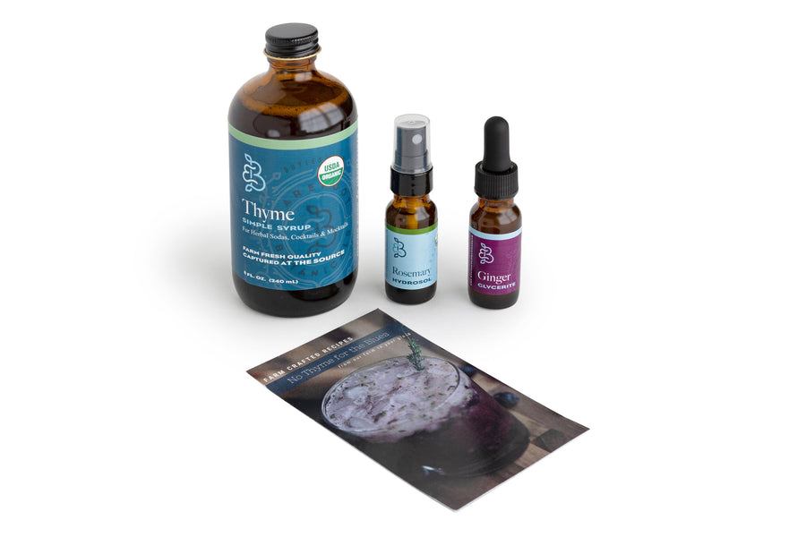 No Thyme for the Blues Zero-Proof Botanical Mocktail Kit – botanical drink kit photo 4