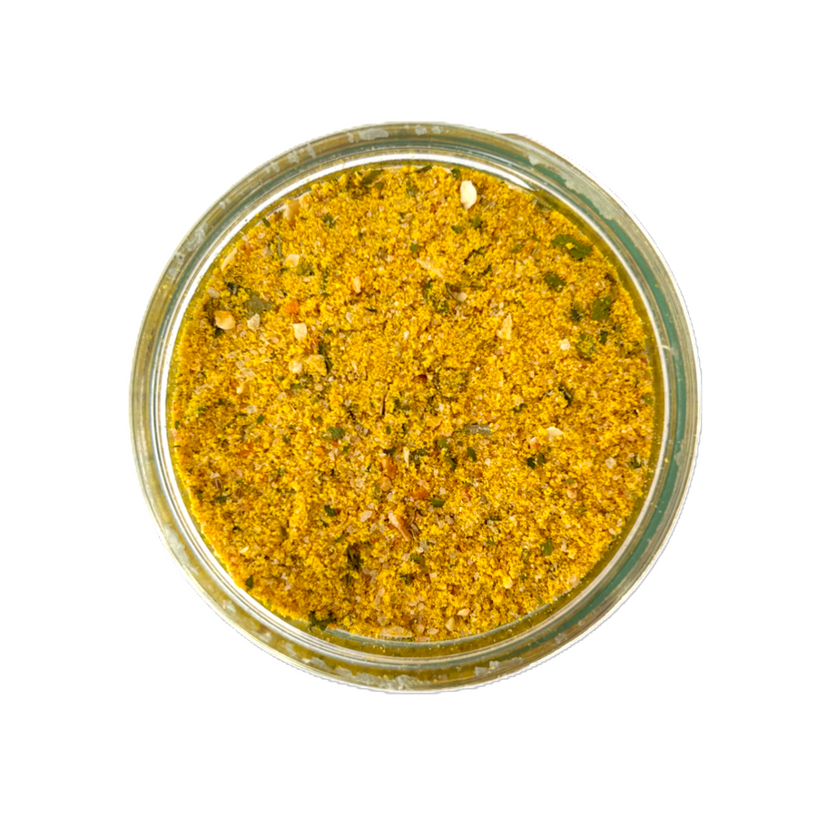 Product photo for French Mustard infused salt – MUSTARD BEEN LOVE