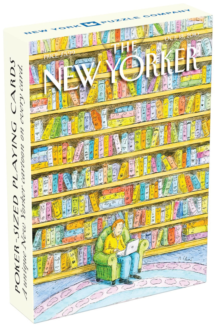Book Lover Cartoons Playing Cards case