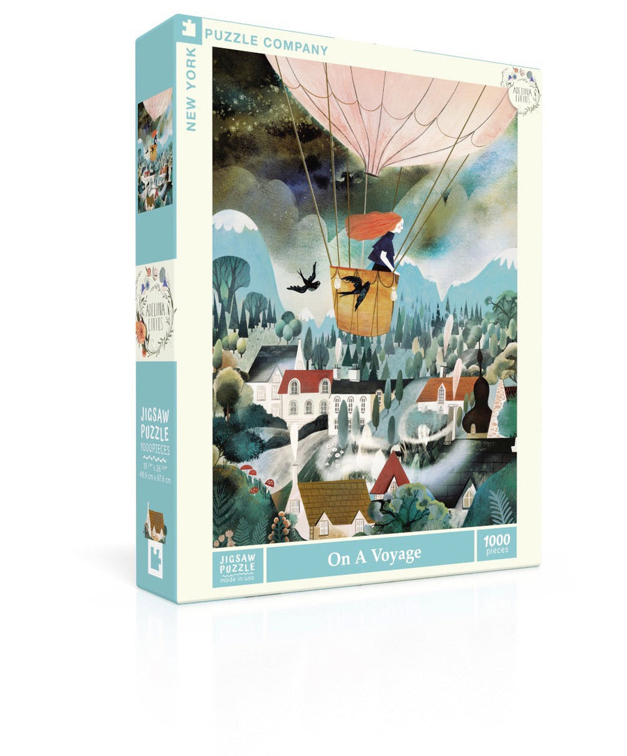 On a Voyage puzzle box and illustrated design