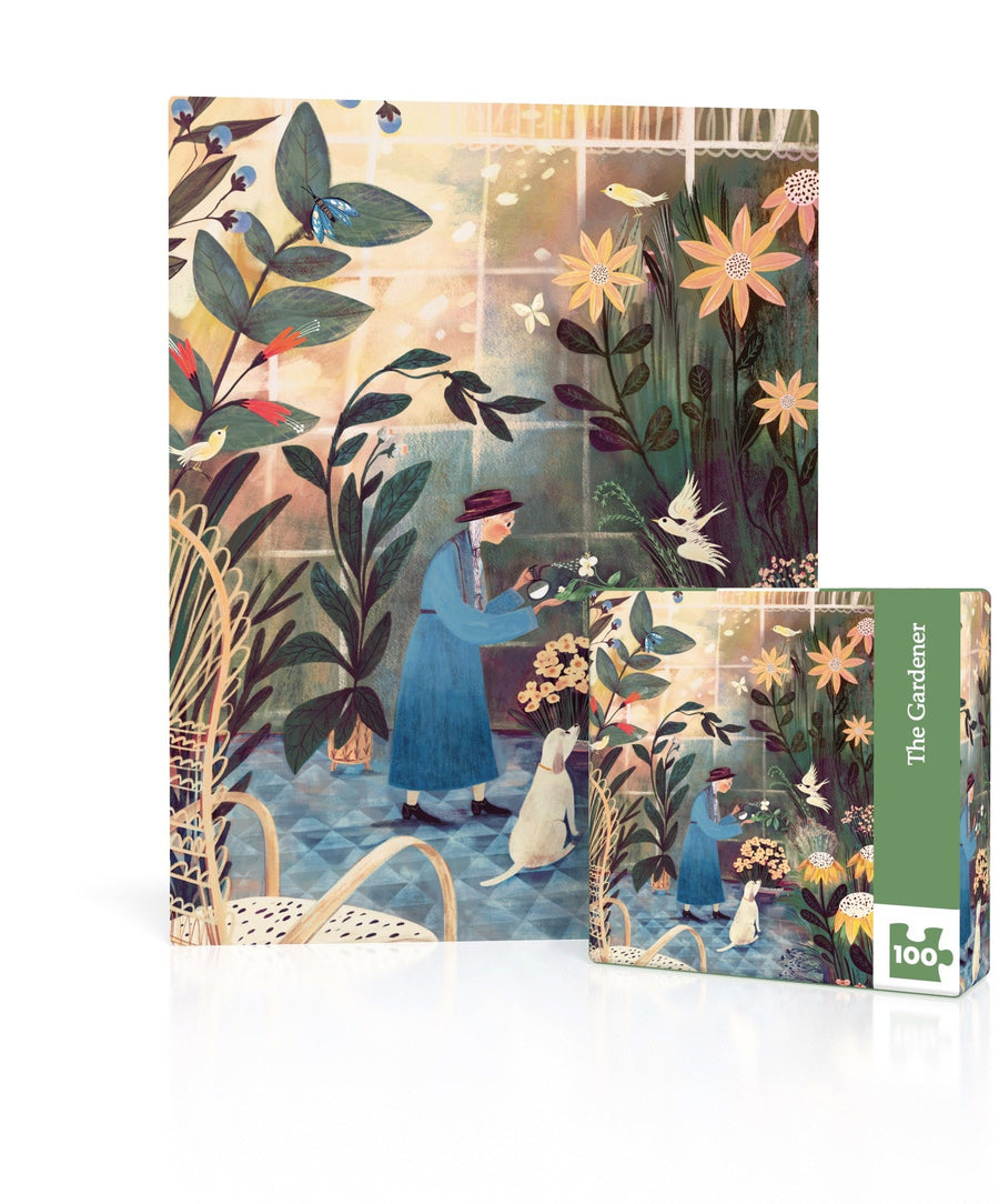 The Gardener MINI puzzle box and illustrated design