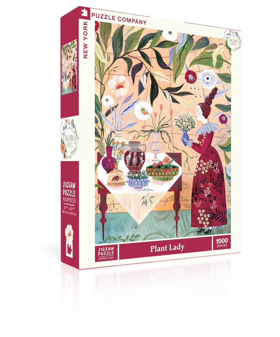Plant Lady puzzle box and illustrated design