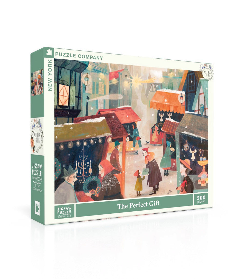 The Perfect Gift puzzle box and illustrated design