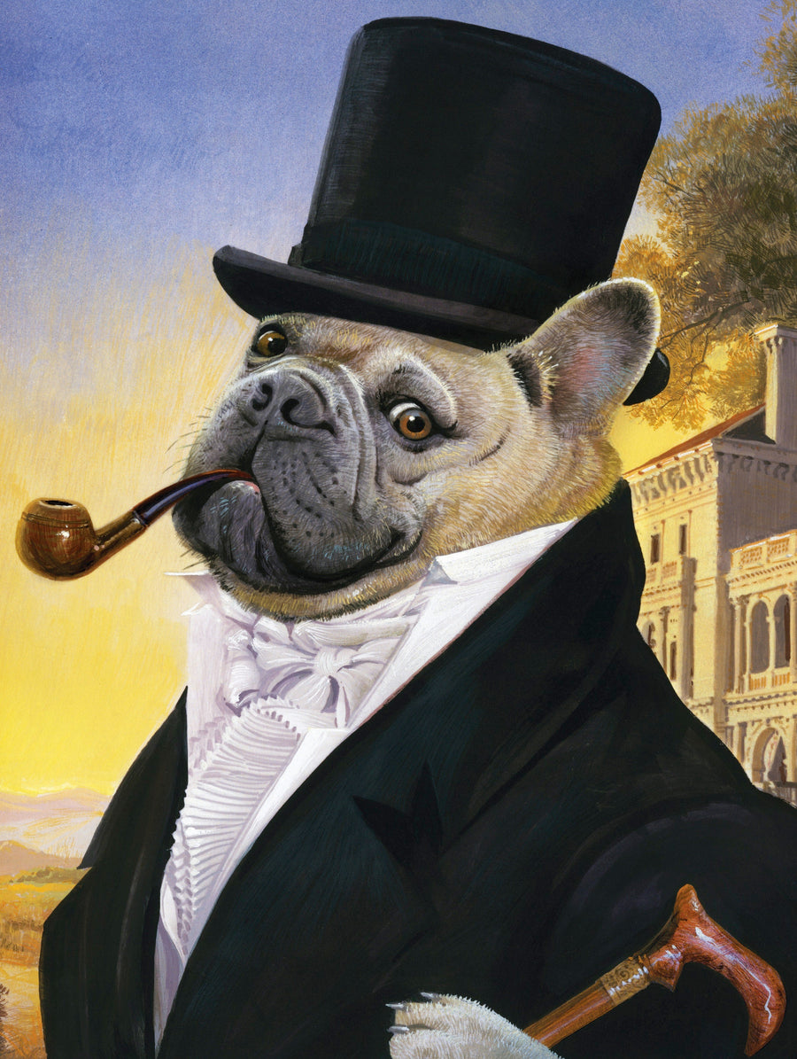 Illustrated Posh Pup puzzle design
