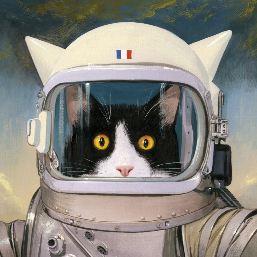Illustrated Félicette - Astrocat Mini puzzle design