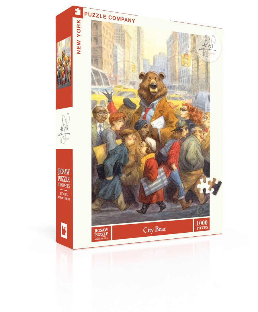 City Bear puzzle box and illustrated design