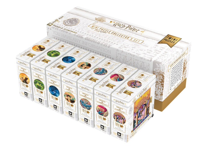 Harry Potter collector’s case holding seven mini puzzle boxes