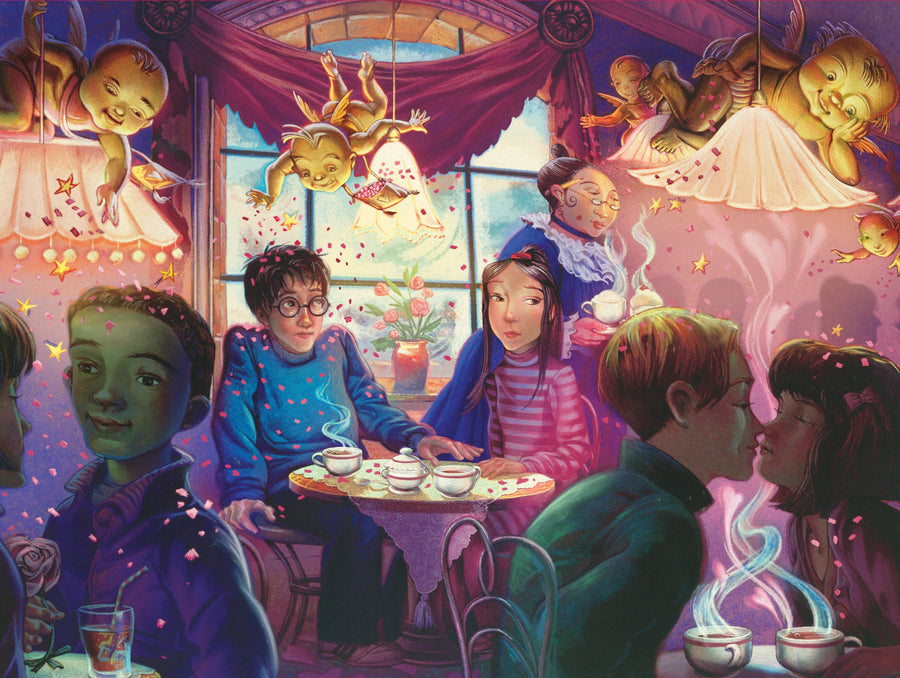 Illustrated Madam Puddifoot's Tea Shop puzzle design