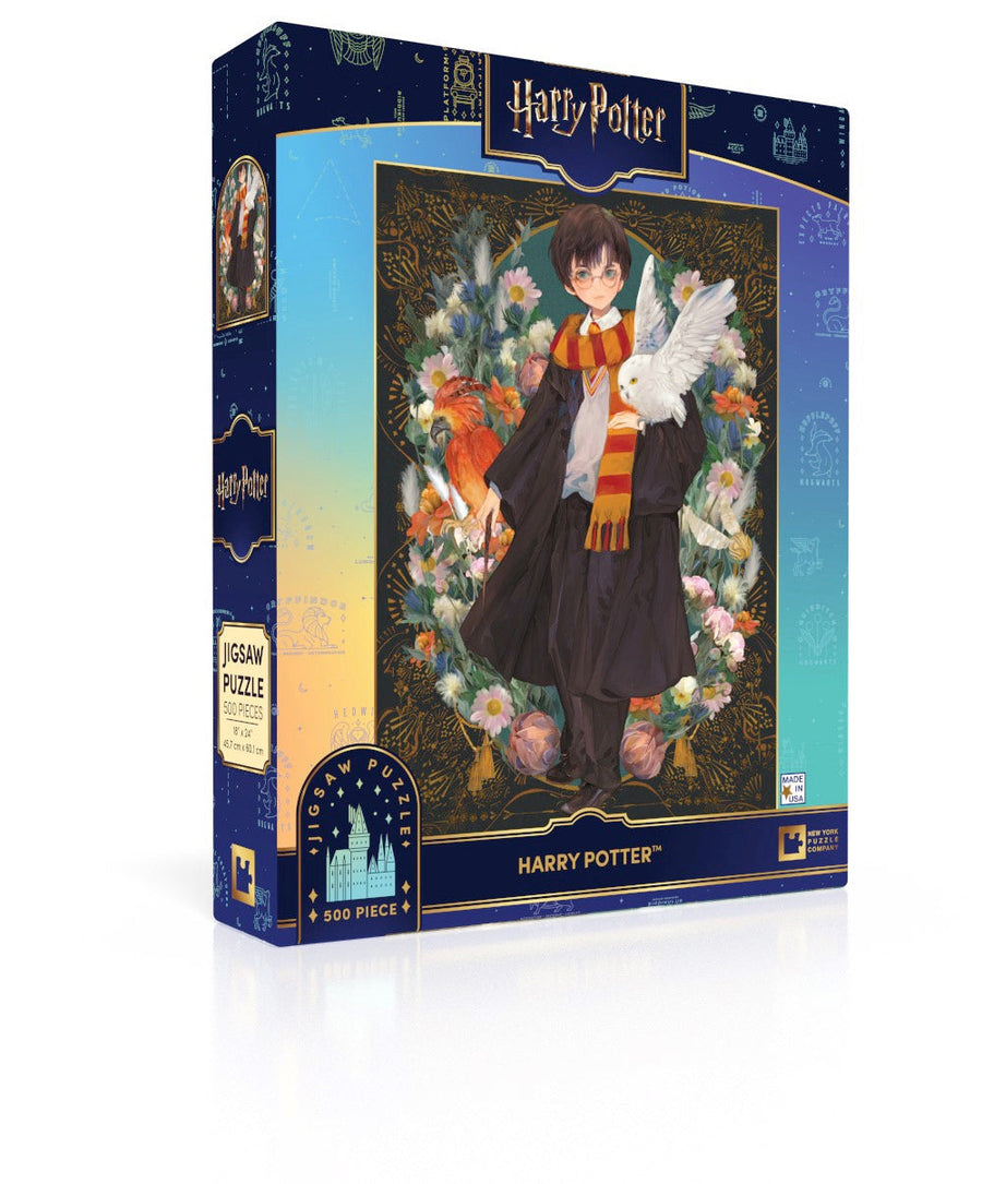 Harry Potter puzzle box and illustrated design