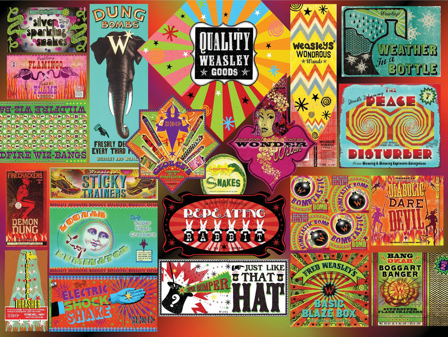 Illustrated Weasleys' Wizard Wheezes puzzle design