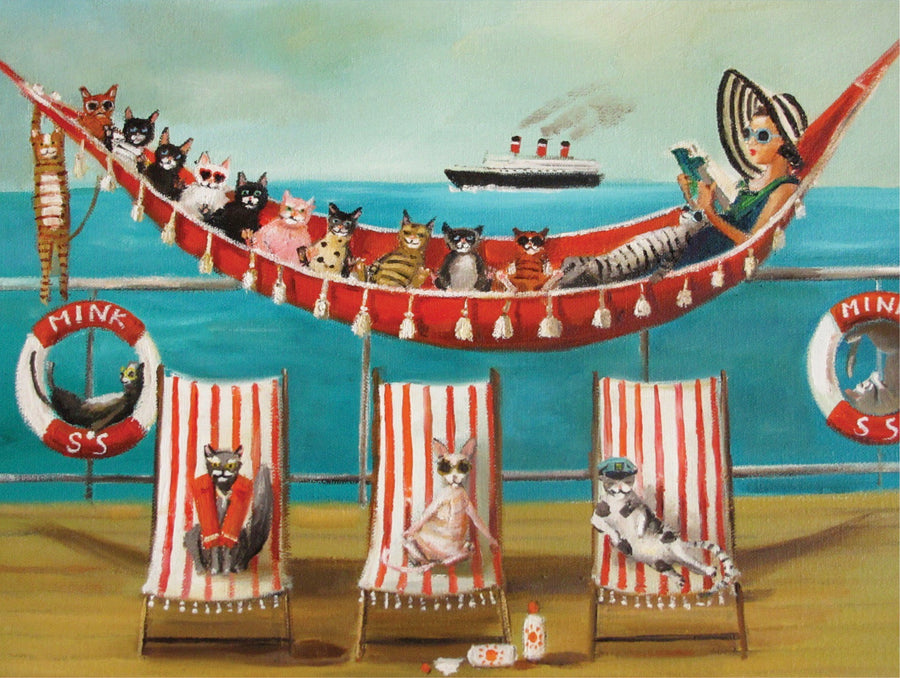 Illustrated All Paws on Deck puzzle design