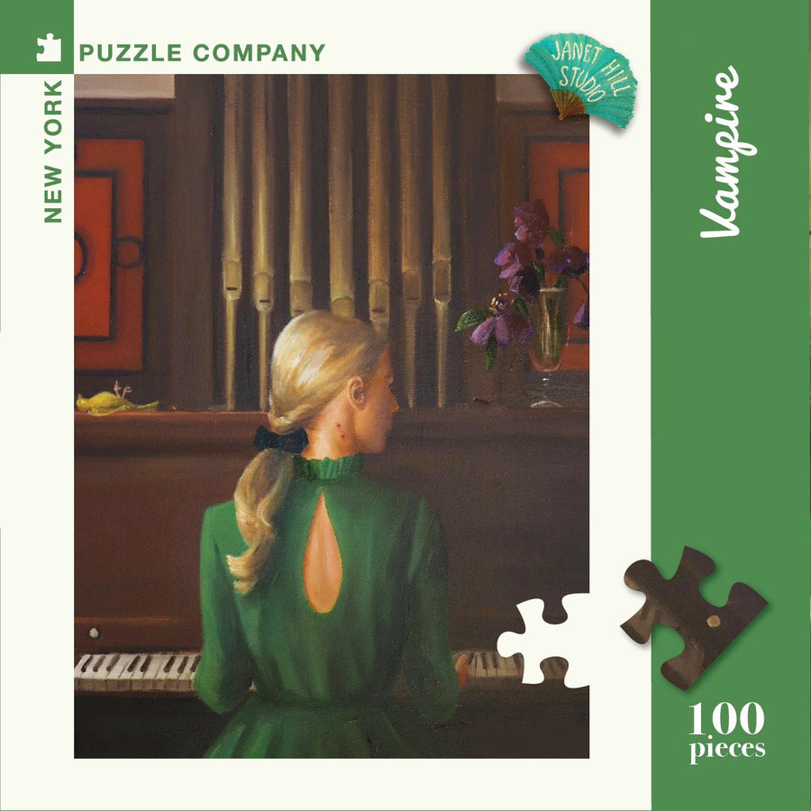 Packaging showing Vampire Mini puzzle artwork