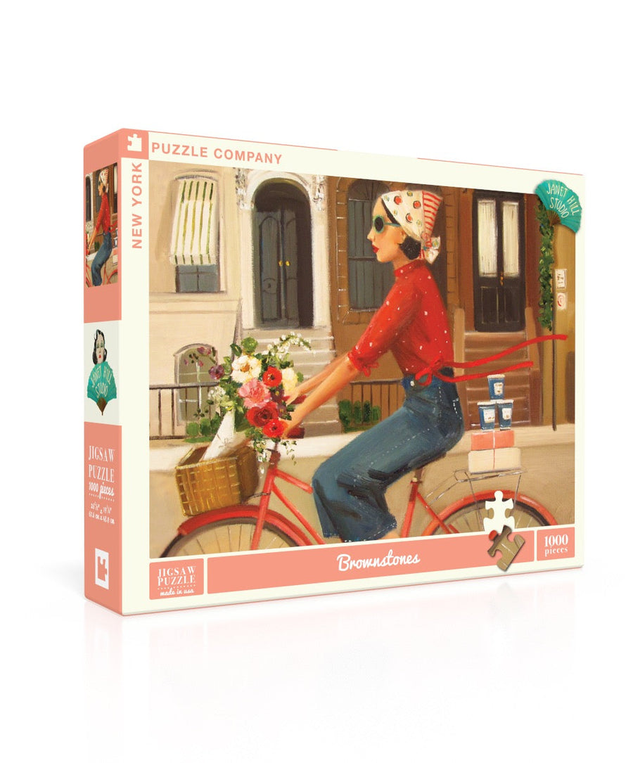Brownstones puzzle box and illustrated design
