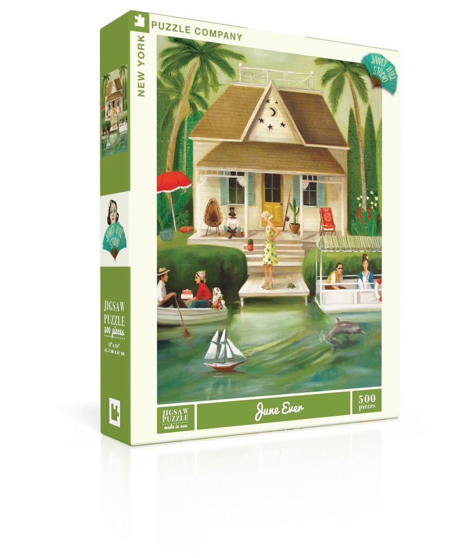 Splendid Summer Home puzzle box and illustrated design