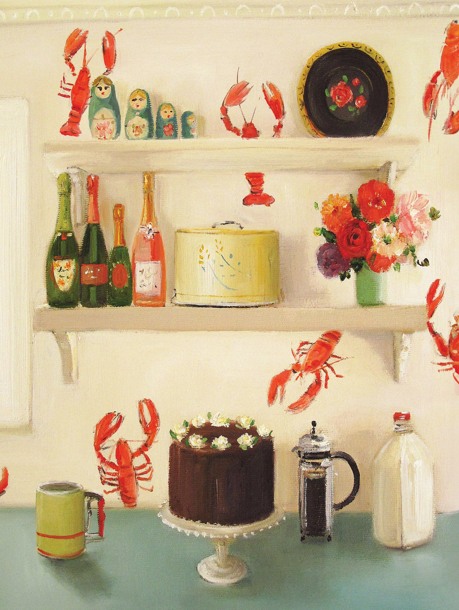 Illustrated Devil's Food Cake puzzle design