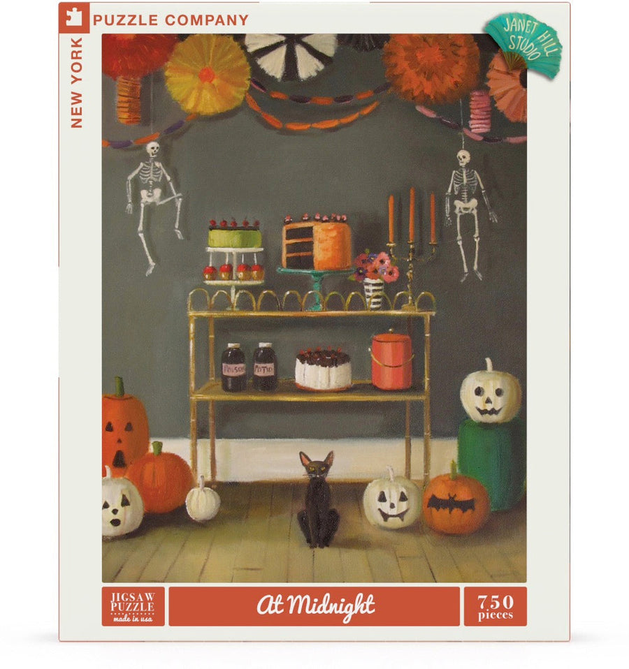 Packaging showing At Midnight puzzle artwork
