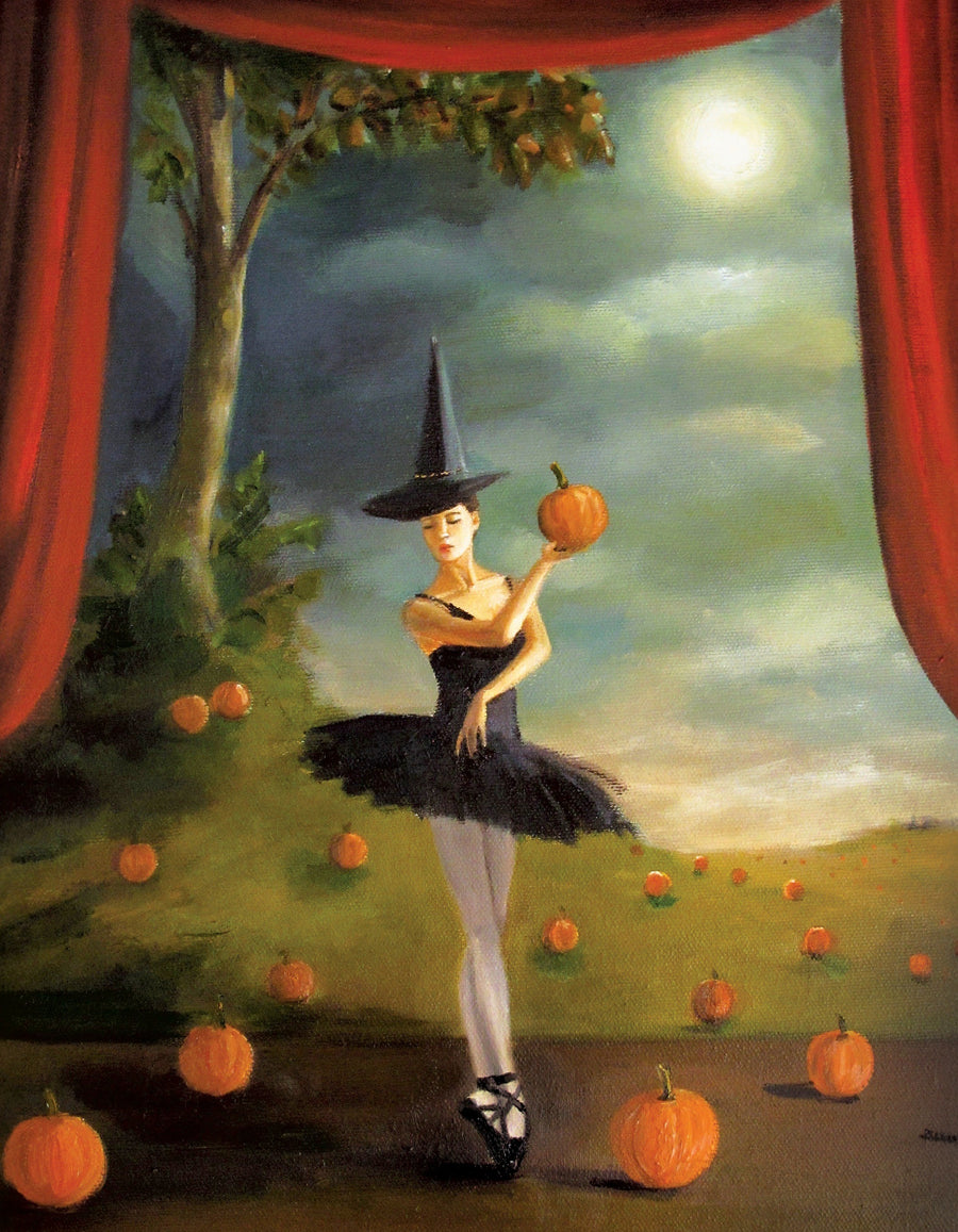 Illustrated Dance of the Pumpkin Patch Mini puzzle design