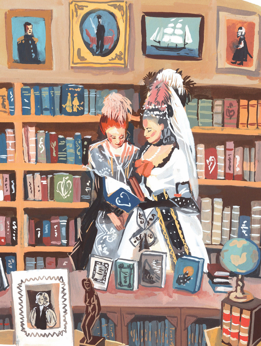 Illustrated Argosy Bookstore puzzle design