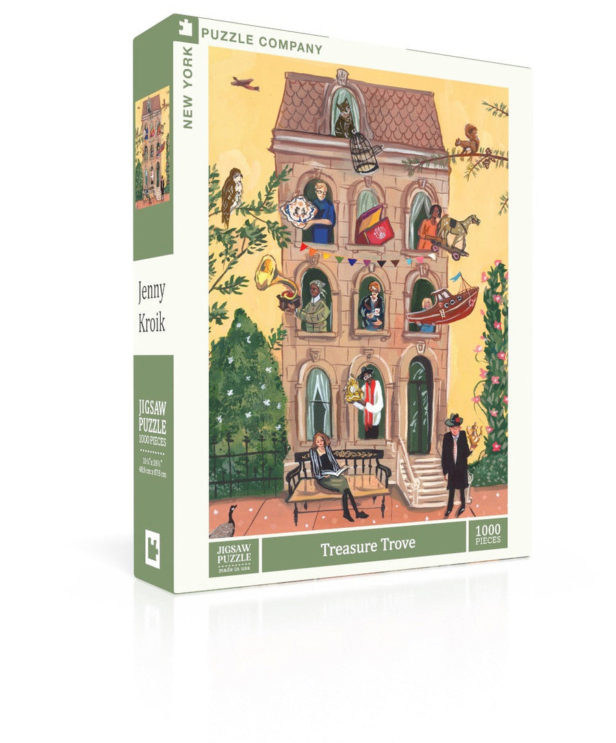Treasure Trove puzzle box and illustrated design