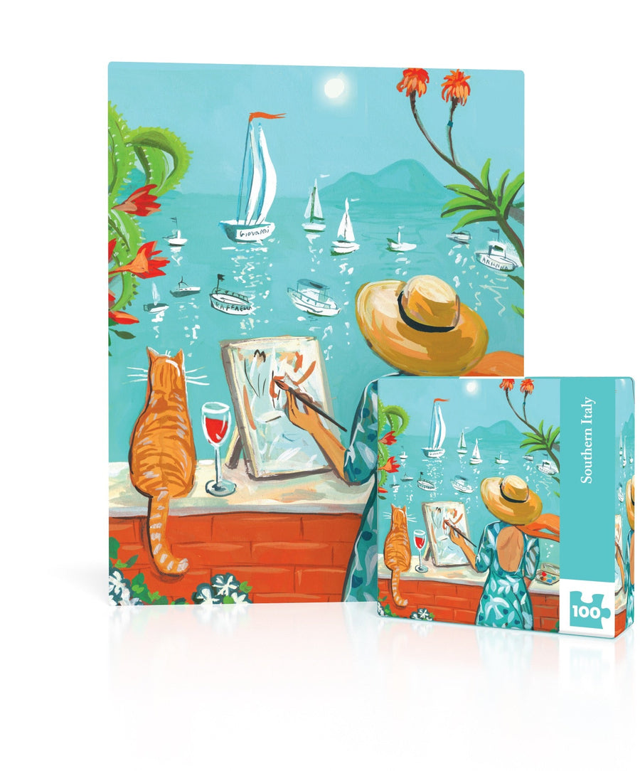 Southern Italy Mini puzzle box and illustrated design
