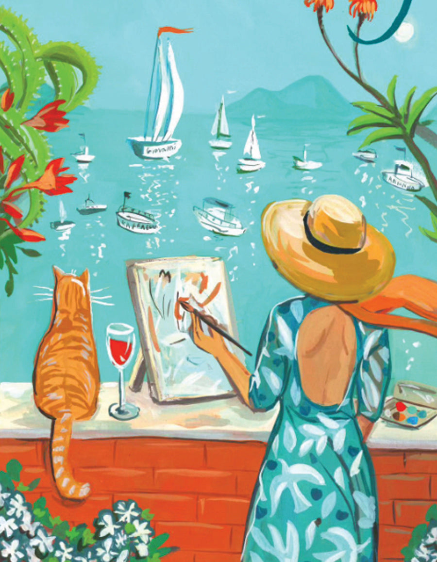 Illustrated Southern Italy Mini puzzle design